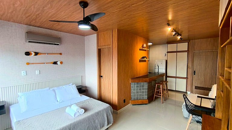 Lindo Studio Vista Mar na Barra