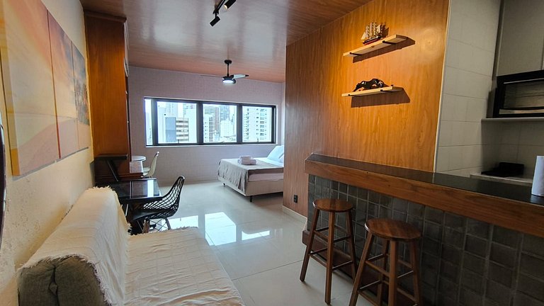 Lindo Studio Vista Mar na Barra