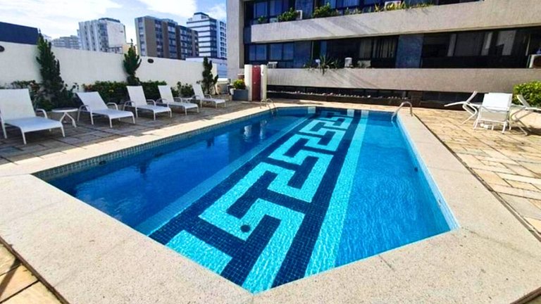 Flat Frente Mar Wifi/Ar - Pituba